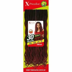 Rajouts Crochet Locks X-PRESSION WAVY BAHAMA LOCS 18" - Outré -Invisibobble® Magasin 30 fausses locks wavy bahama locs 18 pouces x pression outre