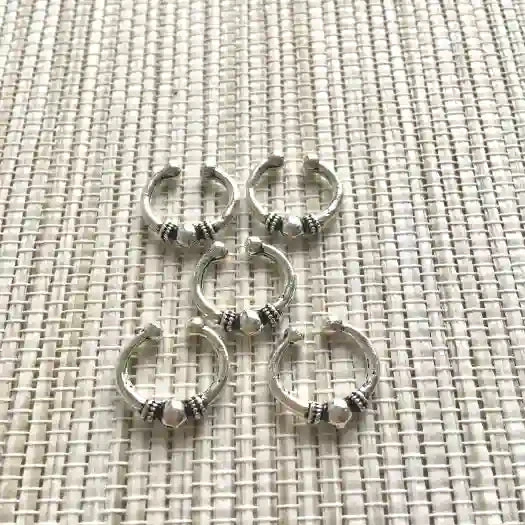 5 Anneaux Hair Ring Doré Argenté Pour Tresses Et Locks 2 5 Anneaux Hair Ring Doré Argenté Pour Tresses Et Locks – Image 2