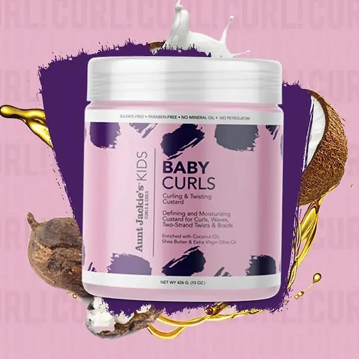 Baby Curls – Curling & Twisting Custard - Aunt Jackie's Kids 2 Baby Curls – Curling & Twisting Custard - Aunt Jackie's Kids – Image 2