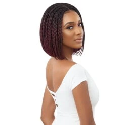 Perruque Tressée Lace 4X4 BOX BRAID BOB - Outré -Invisibobble® Magasin box braids bob perruque lace front outre DR1B2T425