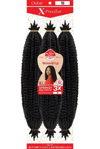 Mèches X-Pression Twisted Up Springy Afro Twist 24 Pouces 3X - Outré 4 Mèches X-Pression Twisted Up Springy Afro Twist 24 Pouces 3X - Outré – Image 4