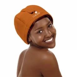 Casque Chauffant Sans Fil - Bonnet De Soin Capillaire - Curlista -Invisibobble® Magasin casque chauffant sans fil brun curlista 1