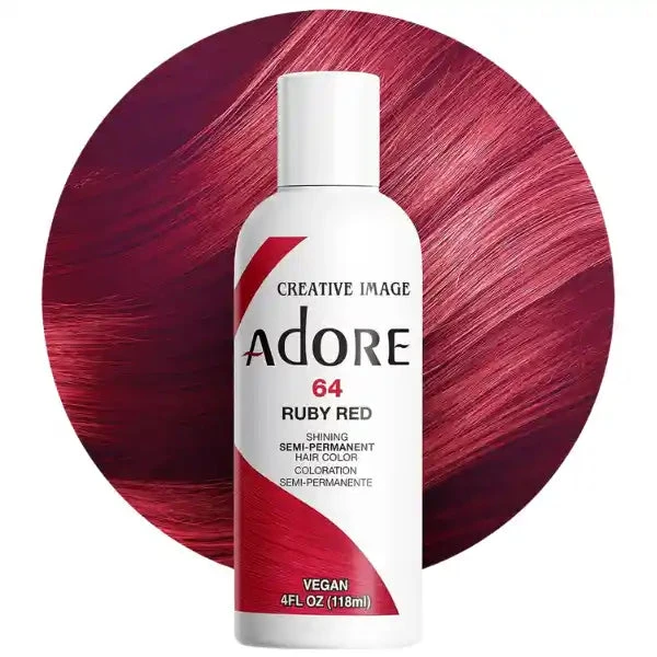 Coloration Semi-permanente 64 Ruby Red - ADORE 1 Coloration Semi-permanente 64 Ruby Red - ADORE