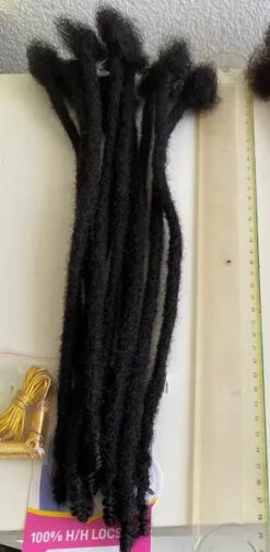 Dreadlocks Extensions Naturelles Loc N Roll Braid 14 Pouces - Janet Collection -Invisibobble® Magasin dreadlocks cheveux humains noir natural black 14 pouces