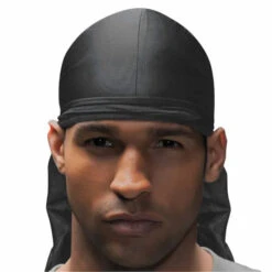 Durag Noir Étirable 106 Snug-fit Do-rag - Wavenforcer