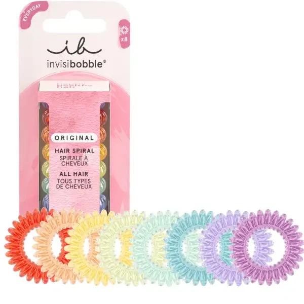 Invisibobble® Elastiques à Spirales ORIGINAL Rainbow Vibes Lot De 8 - Invisibobble 1 Invisibobble® Elastiques à Spirales ORIGINAL Rainbow Vibes Lot De 8 - Invisibobble