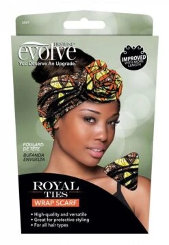 Foulard De Tête Wrap Cheveux Imprimé Jaune - Evolve