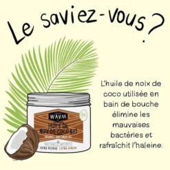 Huile De Noix De Coco Extra Vierge BIO - WAAM 5 Huile De Noix De Coco Extra Vierge BIO - WAAM -Invisibobble® Magasin huile de noix de coco bain de bouche