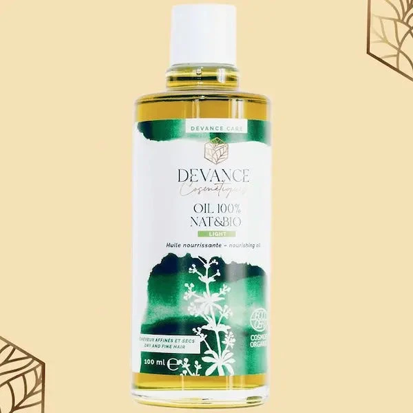 Huile Nourrissante Légère BIO Cheveux Fins - Devance Cosmetiques 2 Huile Nourrissante Légère BIO Cheveux Fins - Devance Cosmetiques – Image 2