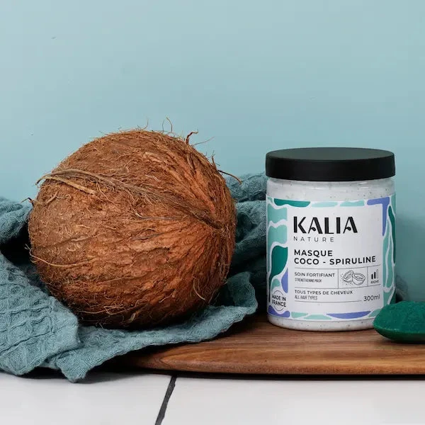 Masque Capillaire Protéiné Coco Spiruline - Kalia Nature 2 Masque Capillaire Protéiné Coco Spiruline - Kalia Nature – Image 2