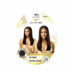Perruque Naturelle Lace Front HD KENNA - Outré -Invisibobble® Magasin kenna perruque lace front lisse outre gold label packaging