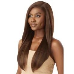 Perruque Lace Front Yaki Straight Kairi - Outré 10 Perruque Lace Front Yaki Straight Kairi - Outré -Invisibobble® Magasin lace front yaki straight perruque longue chocolate outre melted hairline kairi