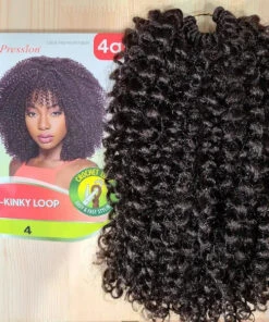 Mèches Crochet Afro X-Pression 4A Kinky Loop - Outré -Invisibobble® Magasin meche crochet afro X pression Braid 4A Kinky Loop Outre teinte 4
