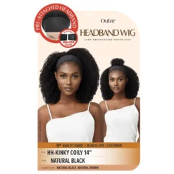 Perruque Bandeau Naturelle Frisée Kinky Coily - Outré 9 Perruque Bandeau Naturelle Frisée Kinky Coily - Outré -Invisibobble® Magasin perruque bandeau cheveux humains frisee kinky coily outre
