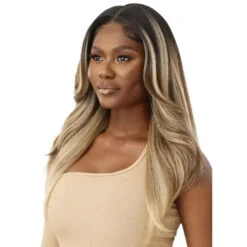 Perruque Lace Wig 13X6 Yaki Keeshon - Outré -Invisibobble® Magasin perruque blonde longue ondulee yaki lace 13x6 outre perfect hairline keeshon