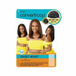 Perruque Converti Cap Noire Sweet Heart - Outré -Invisibobble® Magasin perruque bob lisse mi longue converti cap sweet heart outre packaging 8a4b5468 05d6 4330 8682 a4ff904c4648
