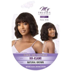 Perruque Naturelle Avec Frange Asami - Outré -Invisibobble® Magasin perruque bob ondulee naturelle avec frange asami outre