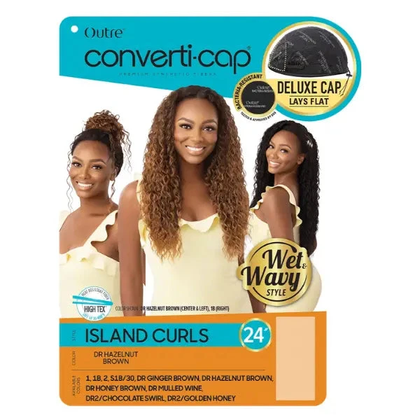 Perruque Converti Cap Noire Island Curls - Outré 4 Perruque Converti Cap Noire Island Curls - Outré – Image 4