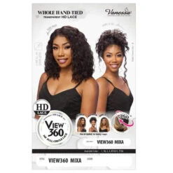 Perruque Lace 360° Curly Bob Mixa - Vanessa -Invisibobble® Magasin perruque curly bob lace hd 360 mixa vanessa