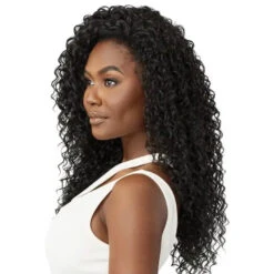 Perruque Demi-Tête Bouclée Curly Natasha - Outré -Invisibobble® Magasin perruque demi tete noir curly bouclee outre quick weave natasha