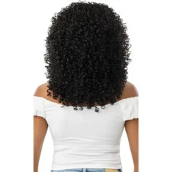 Perruque Lace Front 13X2 Noire Halo Stitch Braid 18 - Outre 6 Perruque Lace Front 13X2 Noire Halo Stitch Braid 18 - Outre -Invisibobble® Magasin perruque lace front 13x2 tressee bouclee mi longue noir halo stitch braid outre wig dos