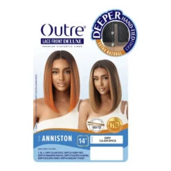 Perruque Lace Front Bob Rousse Anniston - Outré -Invisibobble® Magasin perruque lace front bob lisse yaki straight lacefront deluxe anniston outre
