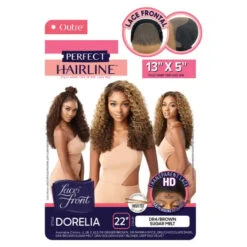 Perruque Lace Front 13X5 Dorelia - Outré 9 Perruque Lace Front 13X5 Dorelia - Outré -Invisibobble® Magasin perruque lace front hd 13x5 bouclee curly blonde couleur dorelia perfect hairline outre packaging