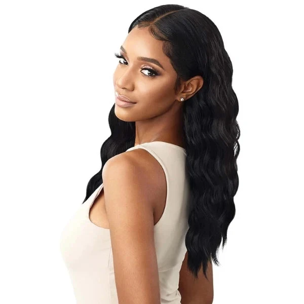 Perruque Lace Front Ondulée Noire Mikaella - Outré 1 Perruque Lace Front Ondulée Noire Mikaella - Outré