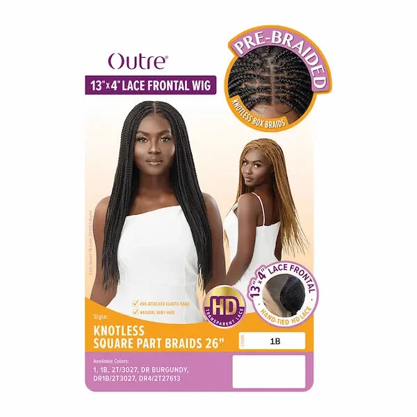 Perruque Lace Wig Tressée 13X4 Blonde Knotless Square Part Braids - Outré 2 Perruque Lace Wig Tressée 13X4 Blonde Knotless Square Part Braids - Outré – Image 2