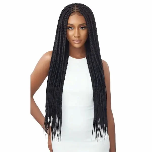 Perruque Tressée FEED-IN BOX BRAIDS 36" - Lace HD 4X4 Outré 1 Perruque Tressée FEED-IN BOX BRAIDS 36" - Lace HD 4X4 Outré