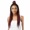 Perruque Lace Wig Tressée 13X4 Burgundy Knotless Triangle Part Braids - Outré