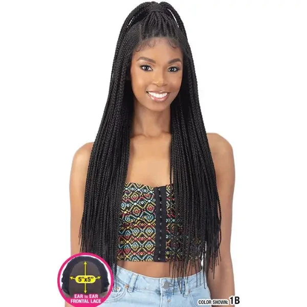 Perruque Tressée Pre-Stretched Box Braids - Model Model 3 Perruque Tressée Pre-Stretched Box Braids - Model Model – Image 3