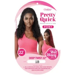 Postiche Bouclé Noir Deep Twist - Outre -Invisibobble® Magasin postiche noir deep wave long outre pretty quick deep twist packaging 8a3ef1a5 a554 4a99 8087 16120e0a8493