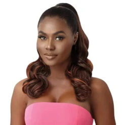 Postiche Synthétique Wavy Châtain Ines - Outré