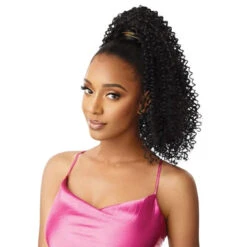 Postiche Queue De Cheval BOHEMIAN COILS 18 Pouces - Outré -Invisibobble® Magasin postiche queue de cheval boucle curly pretty quick wrap pony outre bohemian coils 18 pouces