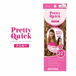 Postiche Bouclé Blond Mahina - Outré -Invisibobble® Magasin postiche queue de cheval boucle mi long outre