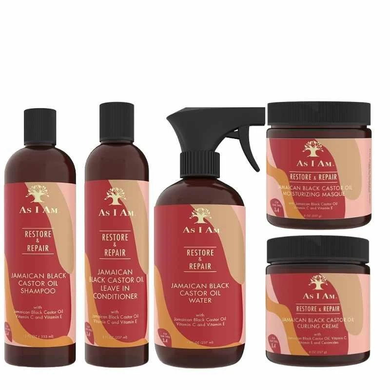 Routine Réparatrice As I Am JBCO Pour Cheveux Frisés 1 Routine Réparatrice As I Am JBCO Pour Cheveux Frisés