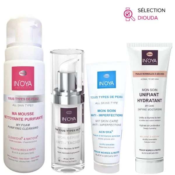 Routine Soins Anti-Imperfections Et Unifiants Peaux Sèches - INOYA 1 Routine Soins Anti-Imperfections Et Unifiants Peaux Sèches - INOYA