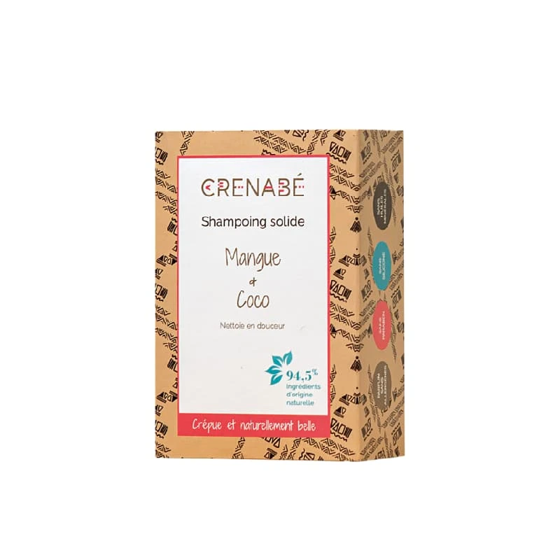 Shampoing Solide Mangue Et Coco - Crenabé 1 Shampoing Solide Mangue Et Coco - Crenabé