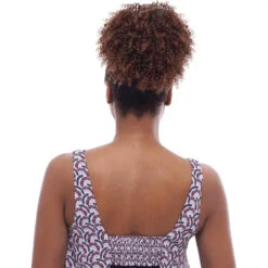 Postiche Kinky Curly Afro Abec - Vanessa -Invisibobble® Magasin vanessa hair st abec couleur caramel postiche ponytail afro puff
