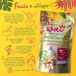 Masque Naturel BoosterCapillaire Poudre - WAT -Invisibobble® Magasin wat masque naturel booster capillaire utilisation 2